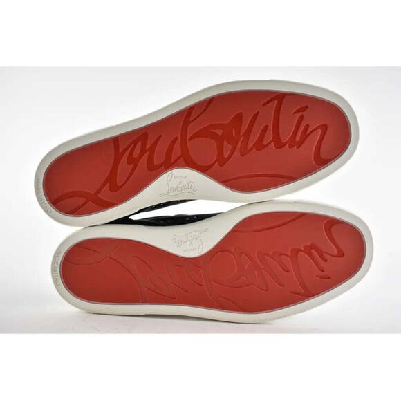 Christian Louboutin Louis Junior P Strass Donna Flat Black Low Top Sneaker 37 - Picture 12 of 12